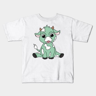 Green cow Kids T-Shirt